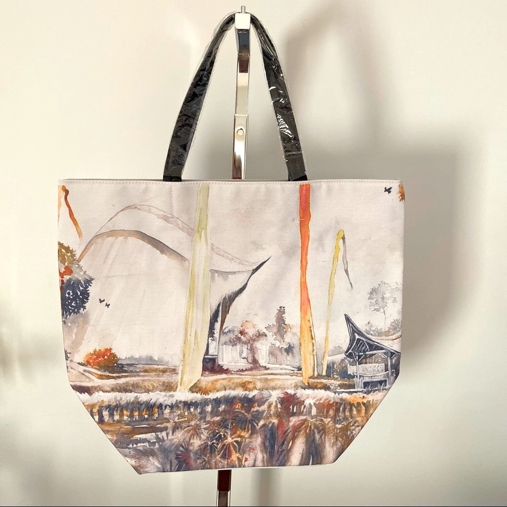 JOHN HARDY Canvas & Leather Tote Bag NEW